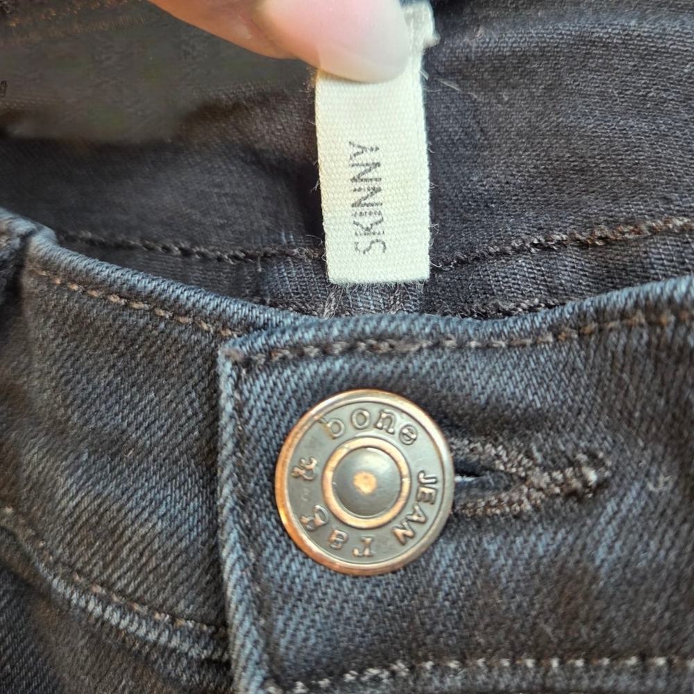 Rag & Bone Black Skinny Denim - Picture 6 of 7